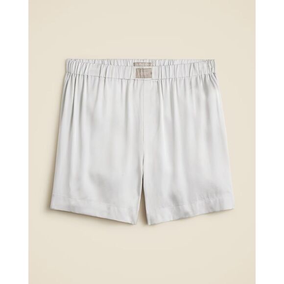 EUC J.Crew Women’s Soft Shine Satin Boxer Cream, size: M - Picture 1 of 6